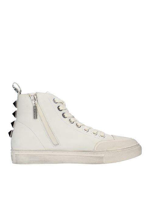 Sneakers modello 422P-903-15-P003 in pelle e tessuto EMANUELLE VEE | 422P-903-15-P003IVORY